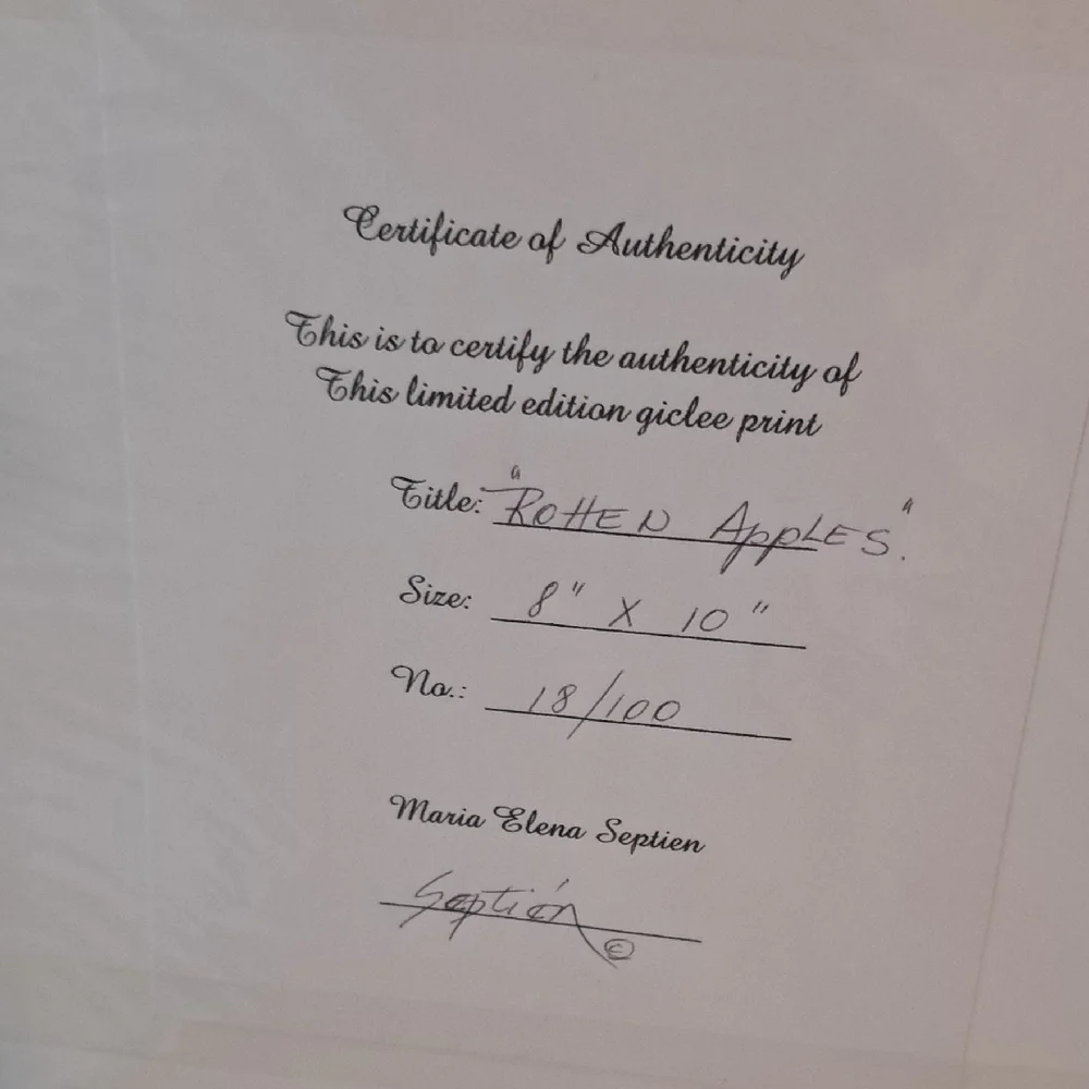 Apple Green Art Giclee Print - Picture 6 of 6